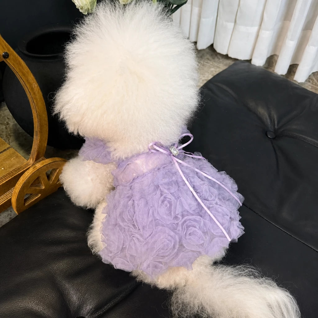 Pet Summer Dress with Suspender-Style Straps