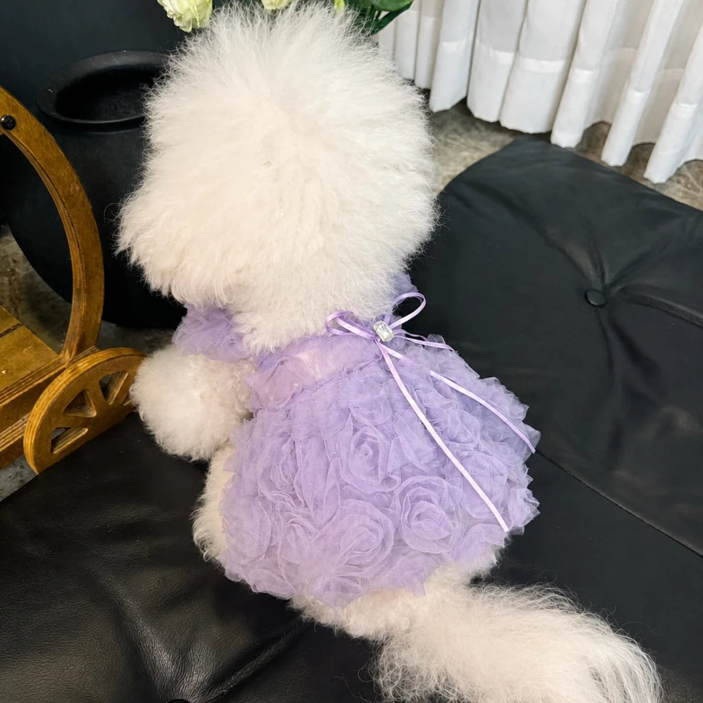 Pet Summer Dress with Suspender-Style Straps