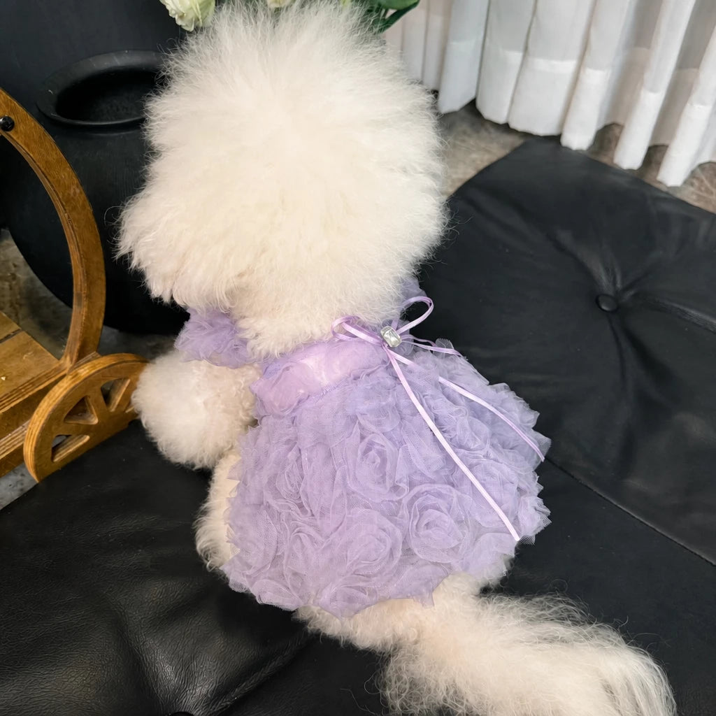 Pet Summer Dress with Suspender-Style Straps