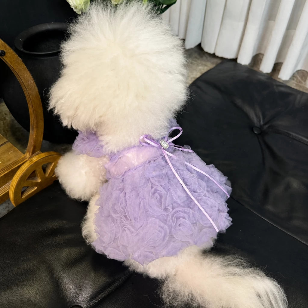 Pet Summer Dress with Suspender-Style Straps