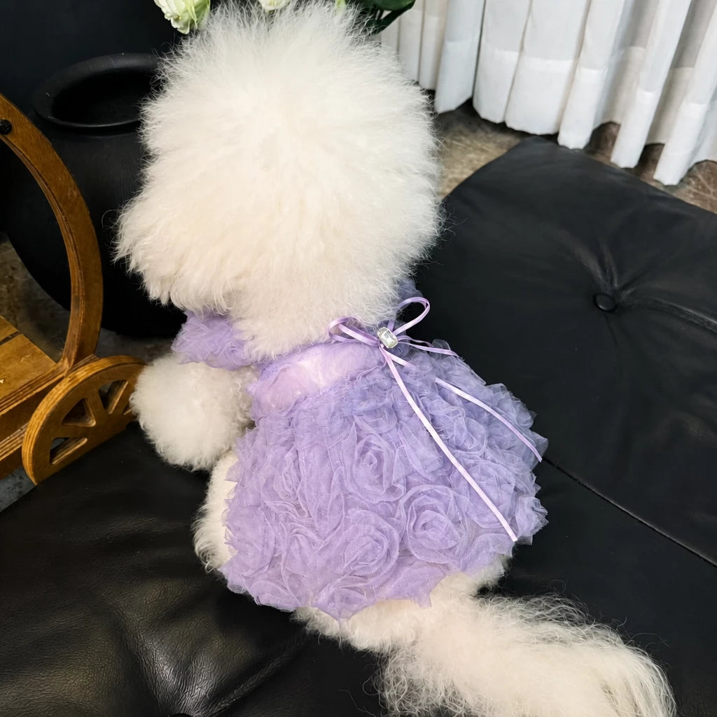 Pet Summer Dress with Suspender-Style Straps