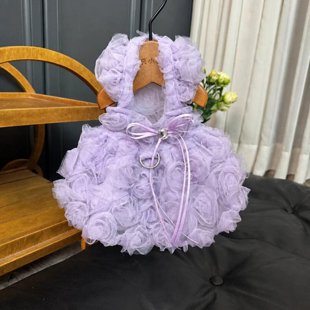 Pet Summer Dress with Suspender-Style Straps