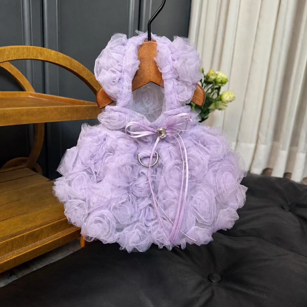 Pet Summer Dress with Suspender-Style Straps