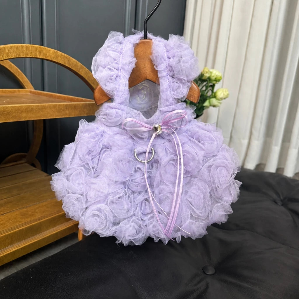 Pet Summer Dress with Suspender-Style Straps
