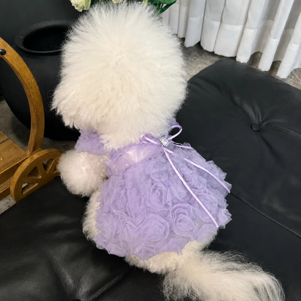Pet Summer Dress with Suspender-Style Straps