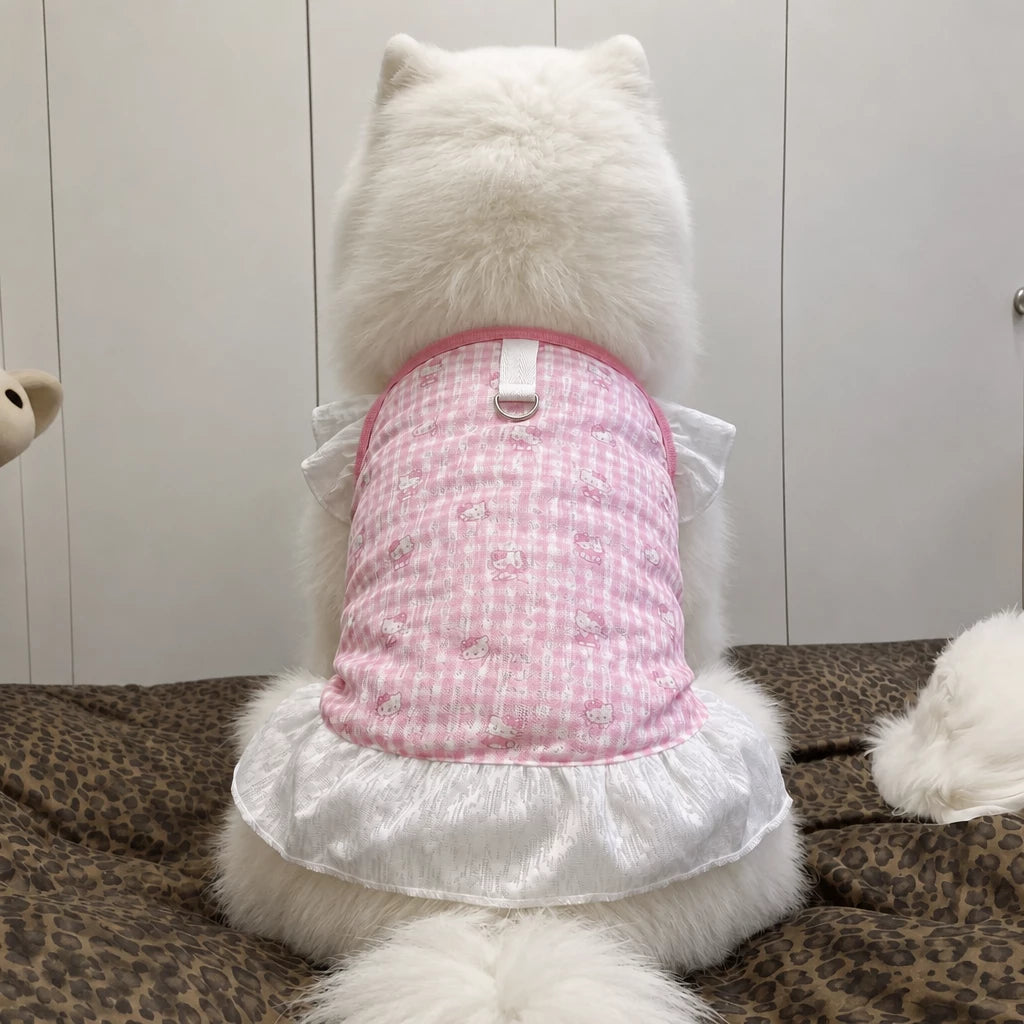 Lightweight Mesh Dog Dress for Warm-Weather Lounging