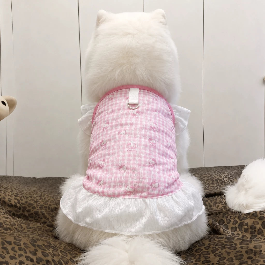 Lightweight Mesh Dog Dress for Warm-Weather Lounging