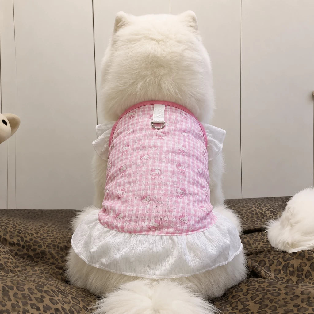 Lightweight Mesh Dog Dress for Warm-Weather Lounging