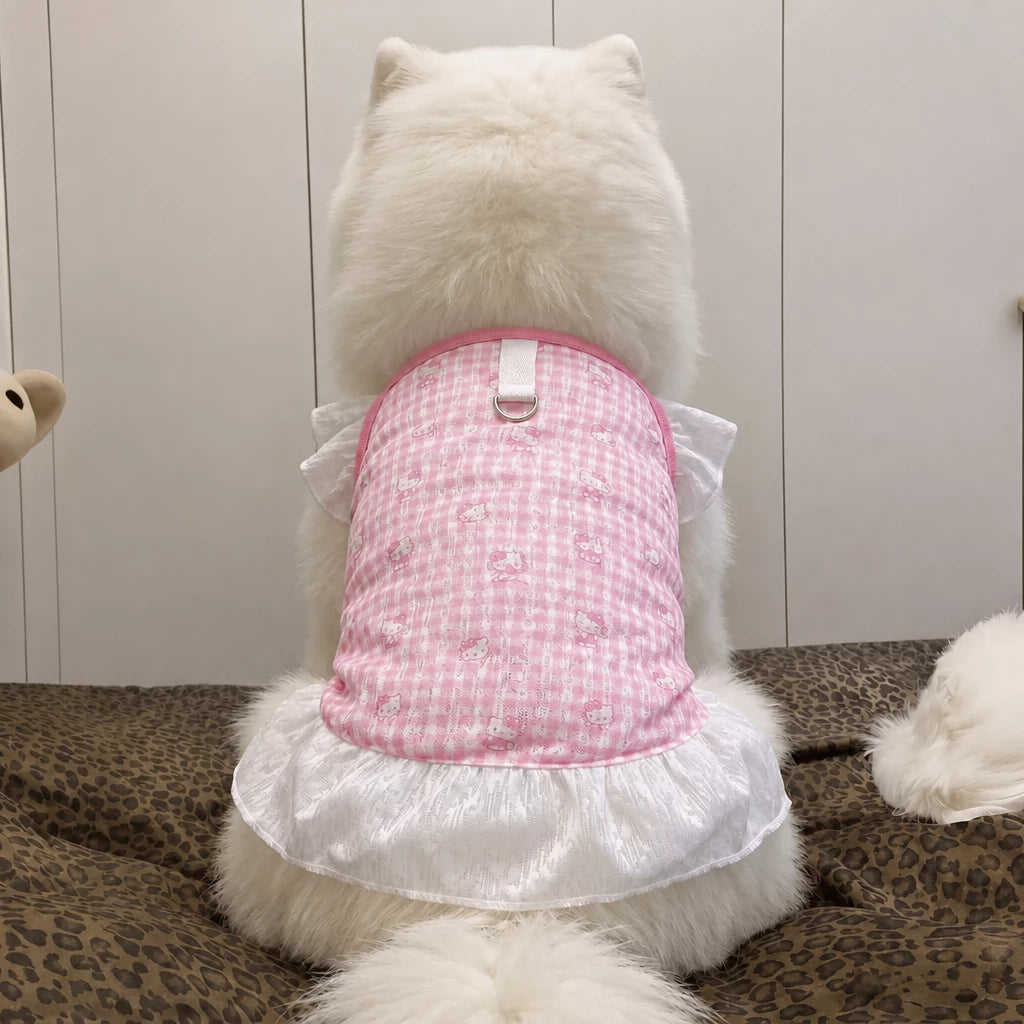 Lightweight Mesh Dog Dress for Warm-Weather Lounging