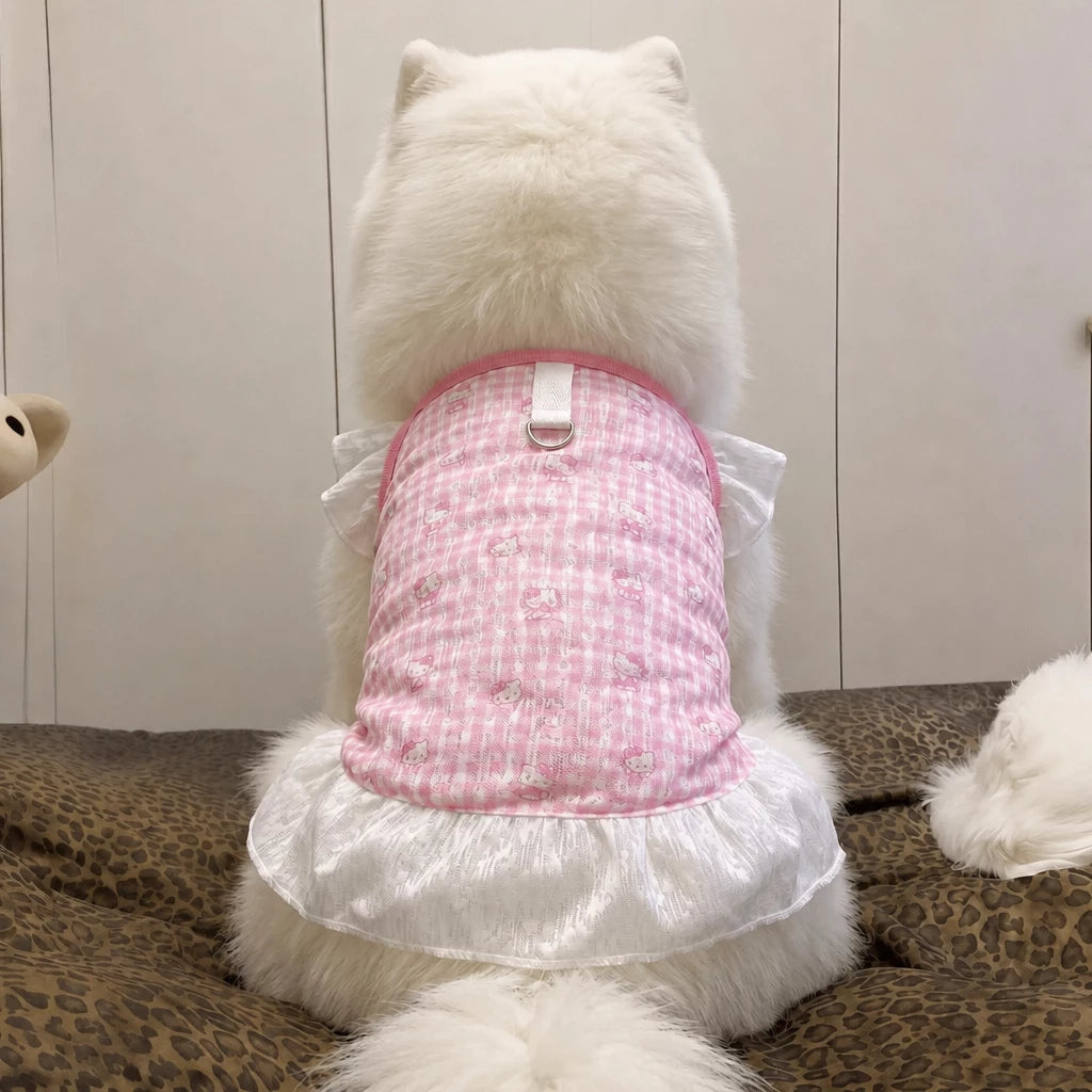 Lightweight Mesh Dog Dress for Warm-Weather Lounging