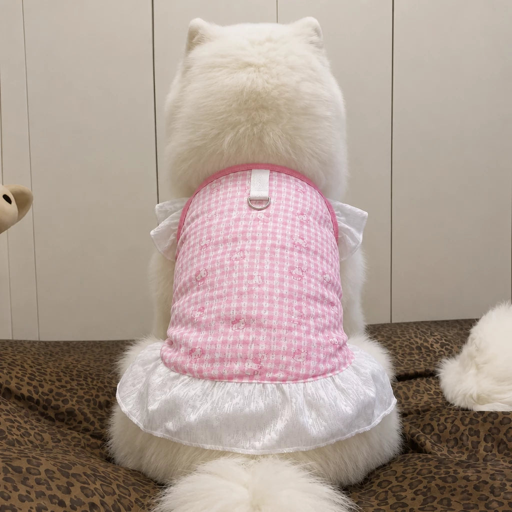 Lightweight Mesh Dog Dress for Warm-Weather Lounging