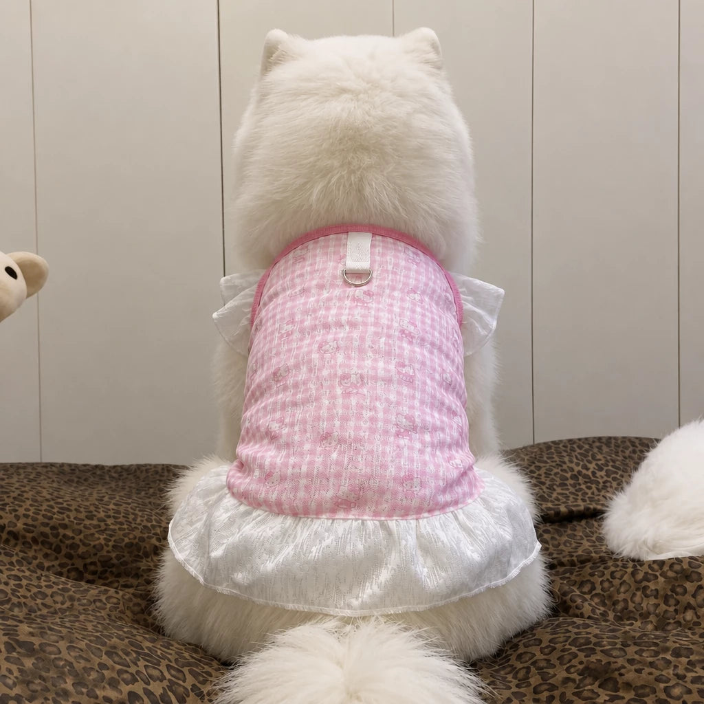 Lightweight Mesh Dog Dress for Warm-Weather Lounging