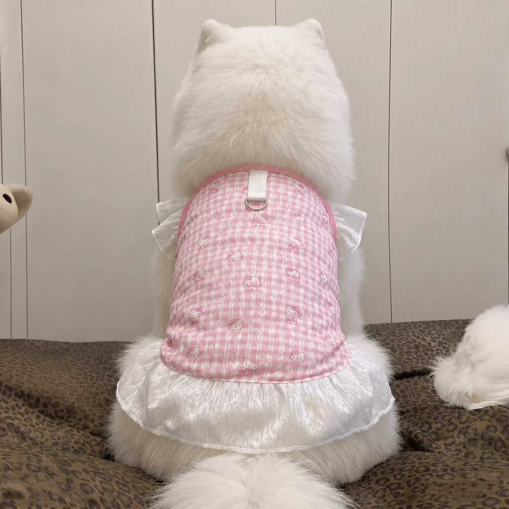 Lightweight Mesh Dog Dress for Warm-Weather Lounging