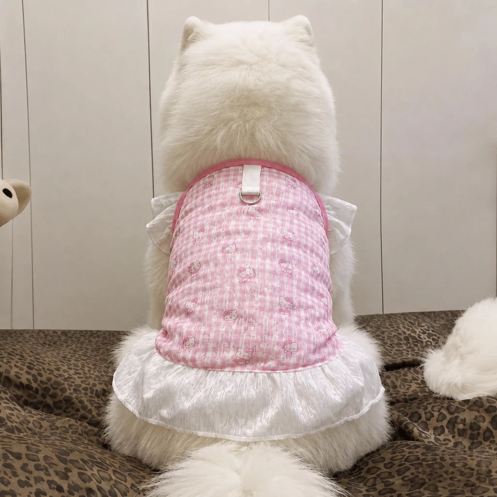 Lightweight Mesh Dog Dress for Warm-Weather Lounging