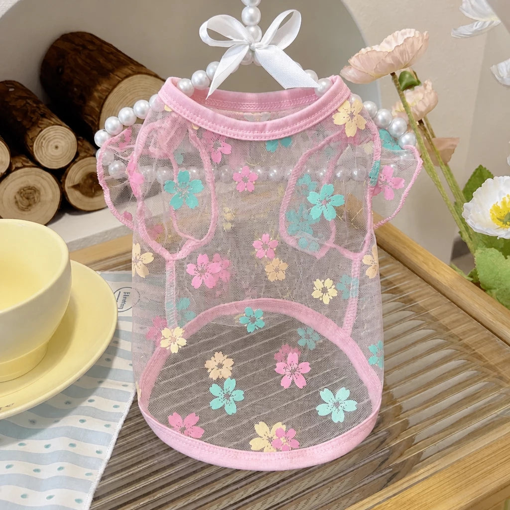 Daisy Mesh Pet Vest for Dogs and Cats