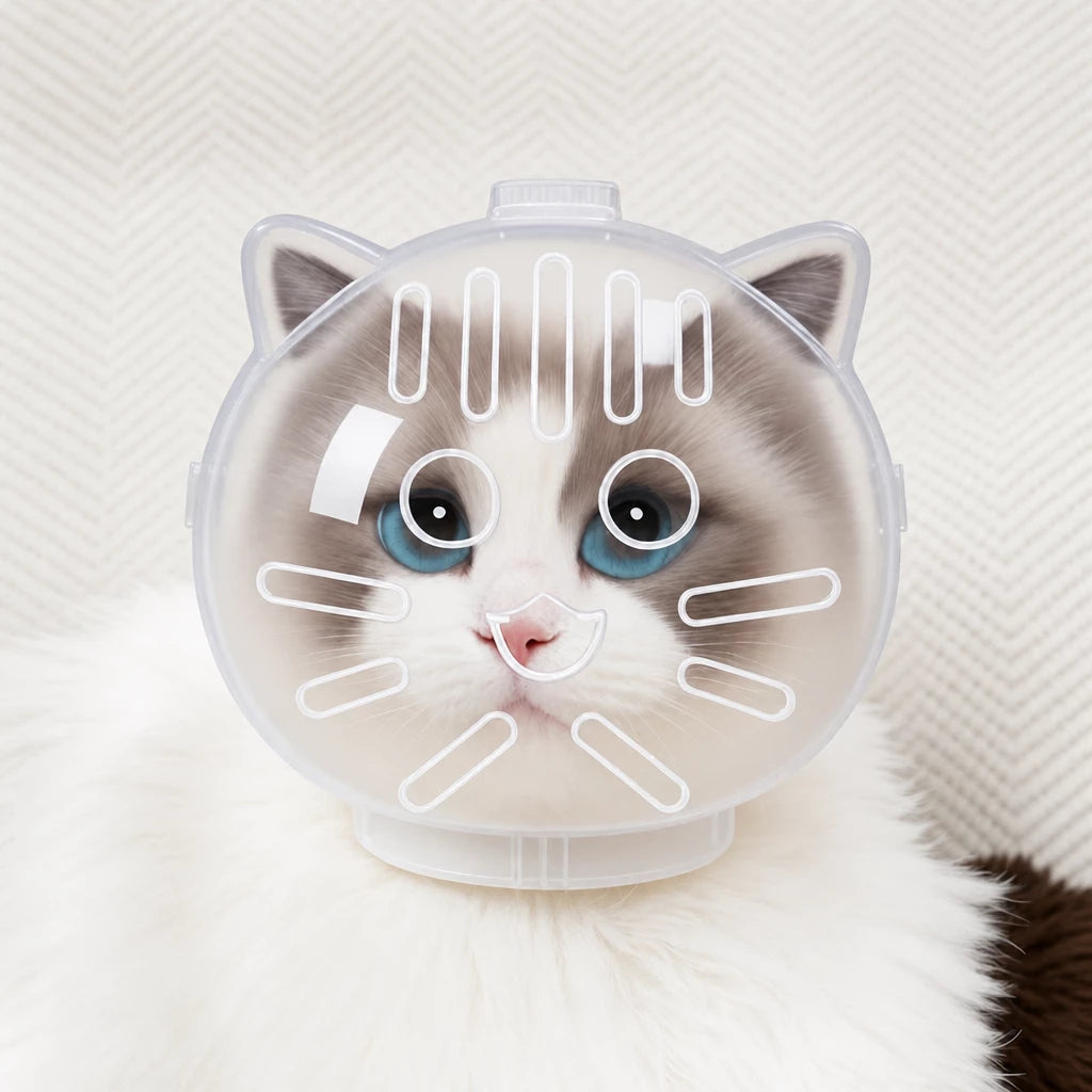 Clear Plastic Pet Recovery Cone for Cats