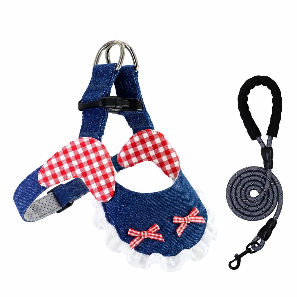 Dog Harness and Leash Set for Small to Medium Dogs