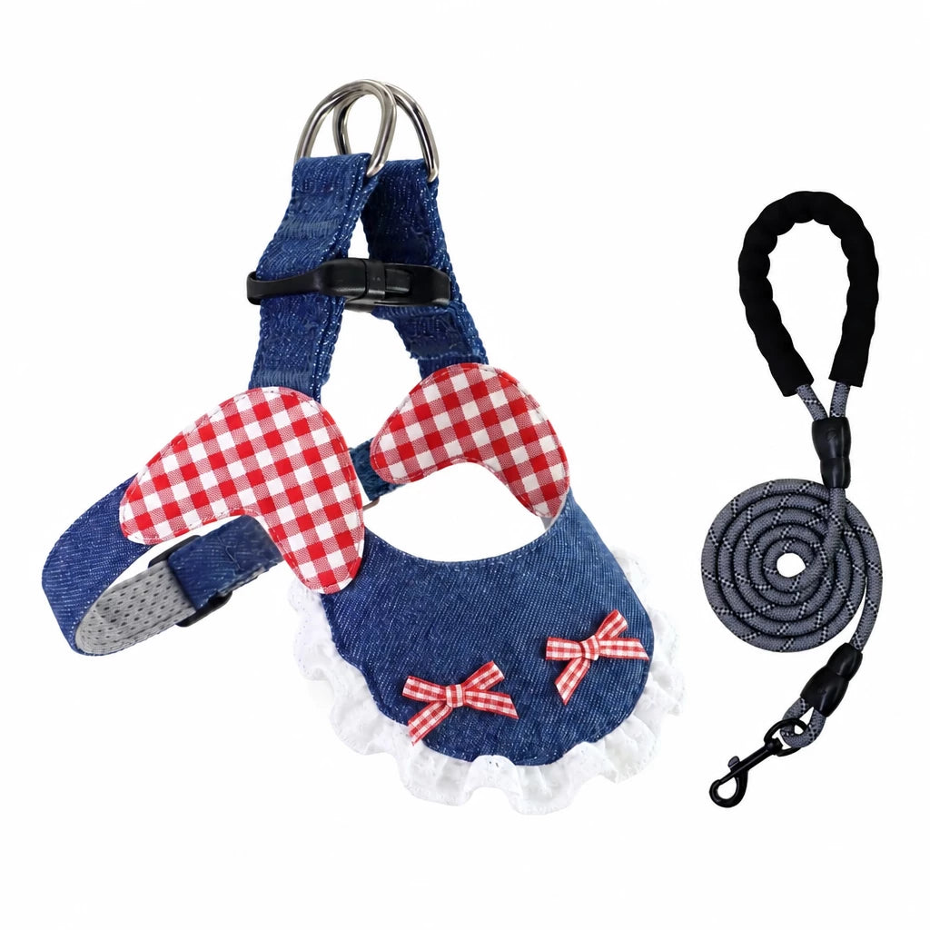 Dog Harness and Leash Set for Small to Medium Dogs