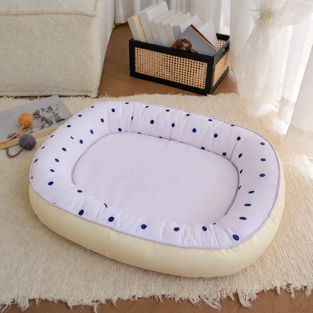 All-Season Washable Pet Bed for Small Dogs & Cats