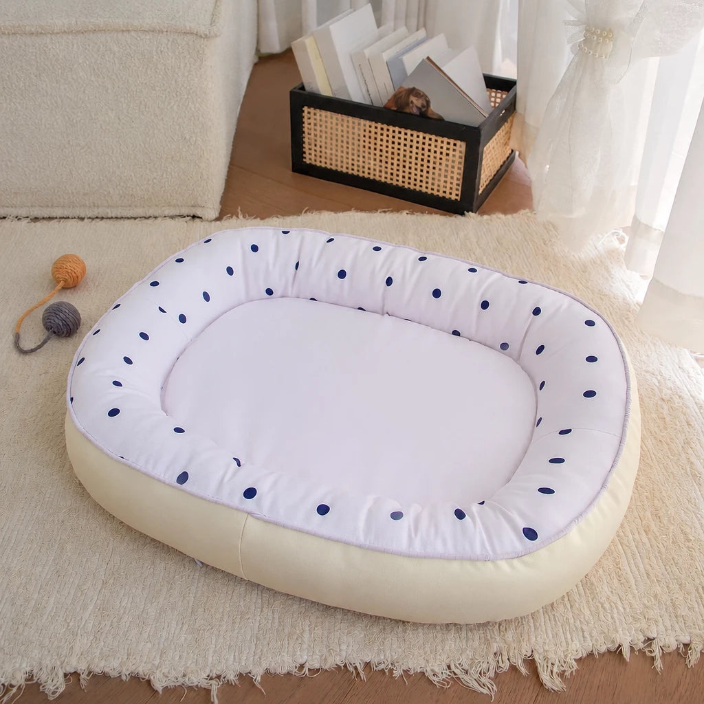 All-Season Washable Pet Bed for Small Dogs & Cats