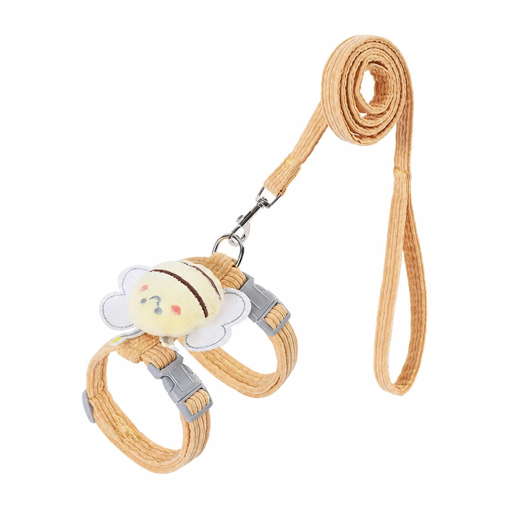 Adjustable Pet Harness and Leash Set for Cats and Small Dogs