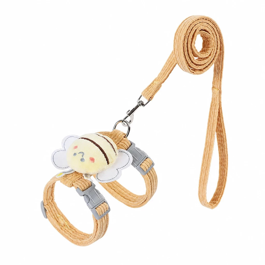 Adjustable Pet Harness and Leash Set for Cats and Small Dogs