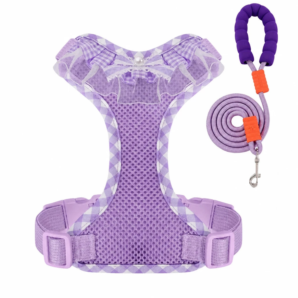 Dog Harness with 6.6-Ft Leash