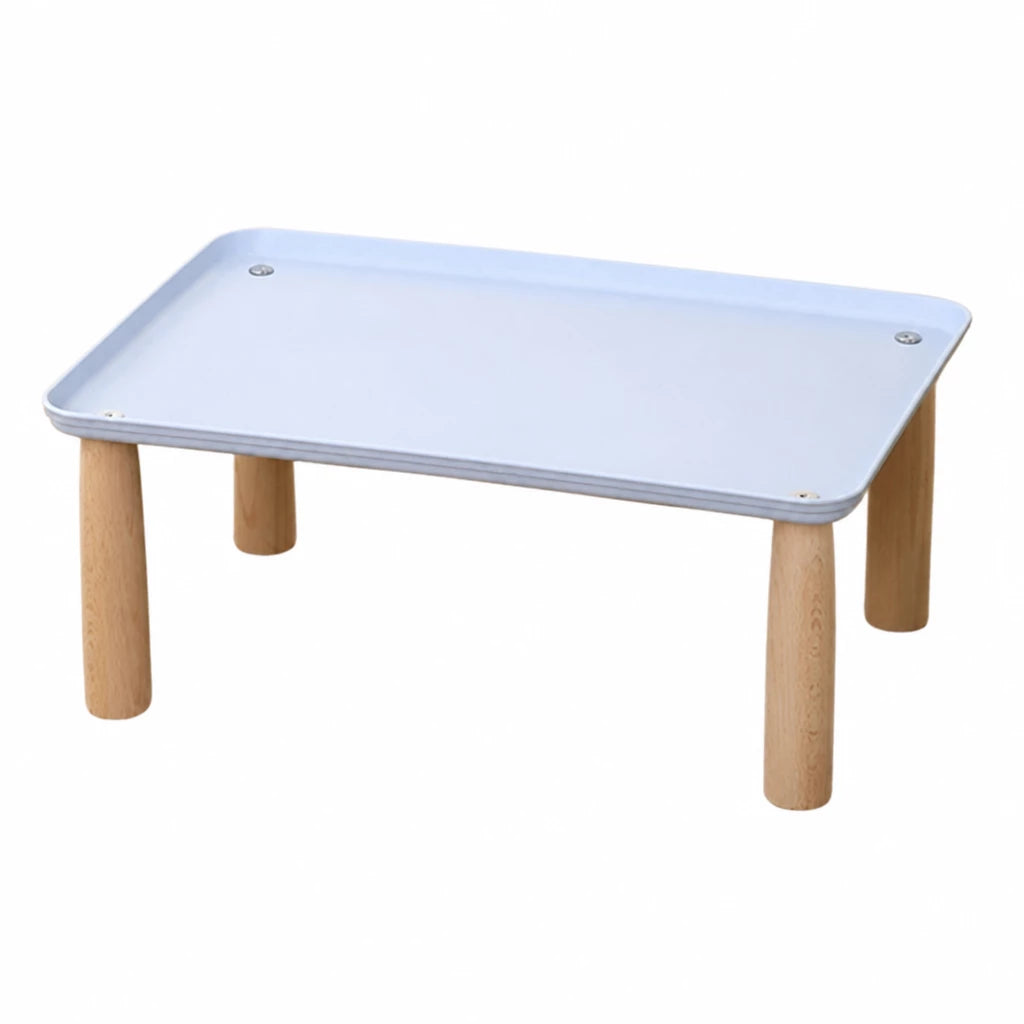 Elevated Pet Feeding Stand with Wooden Legs