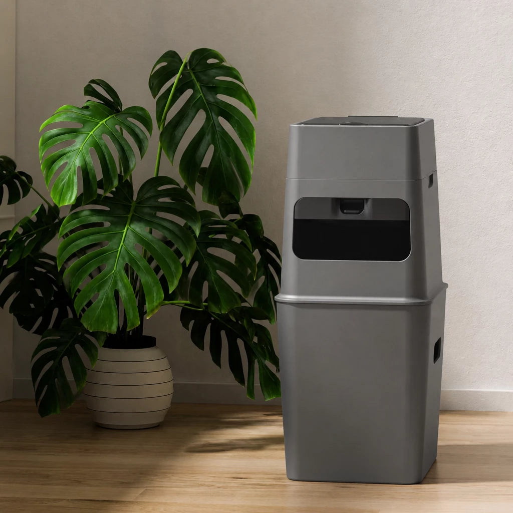 Covered Cat Litter Waste Bin