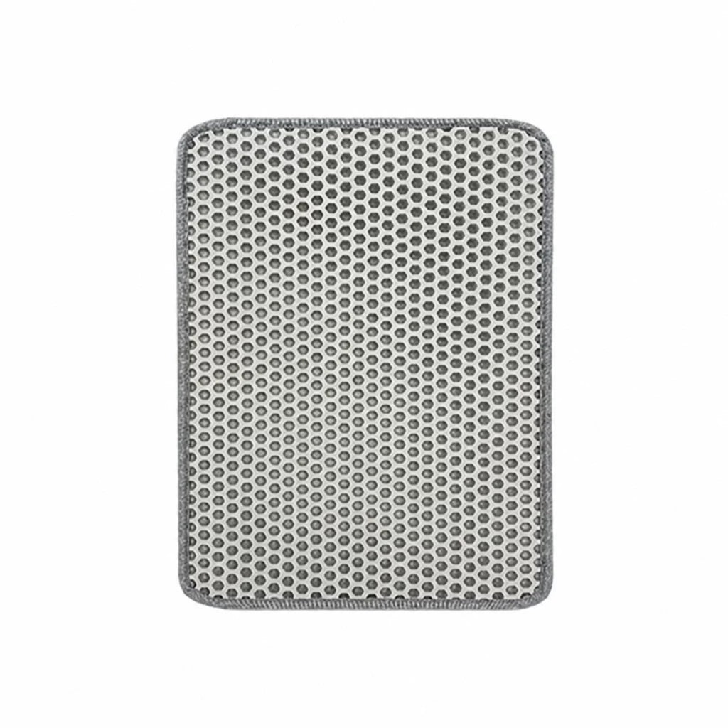 Double-Layer Cat Litter Mat with Cut-to-Fit Design
