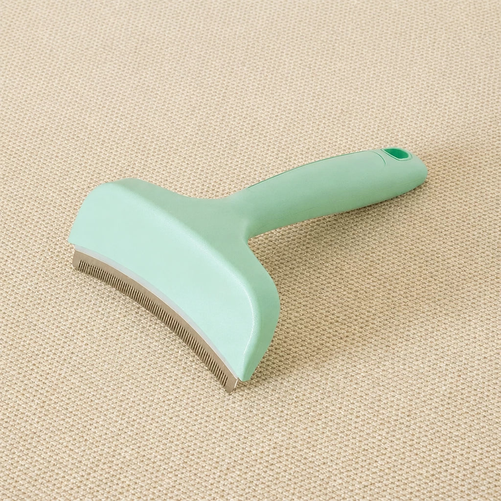 Curved Pet Deshedding Comb for Cats and Dogs