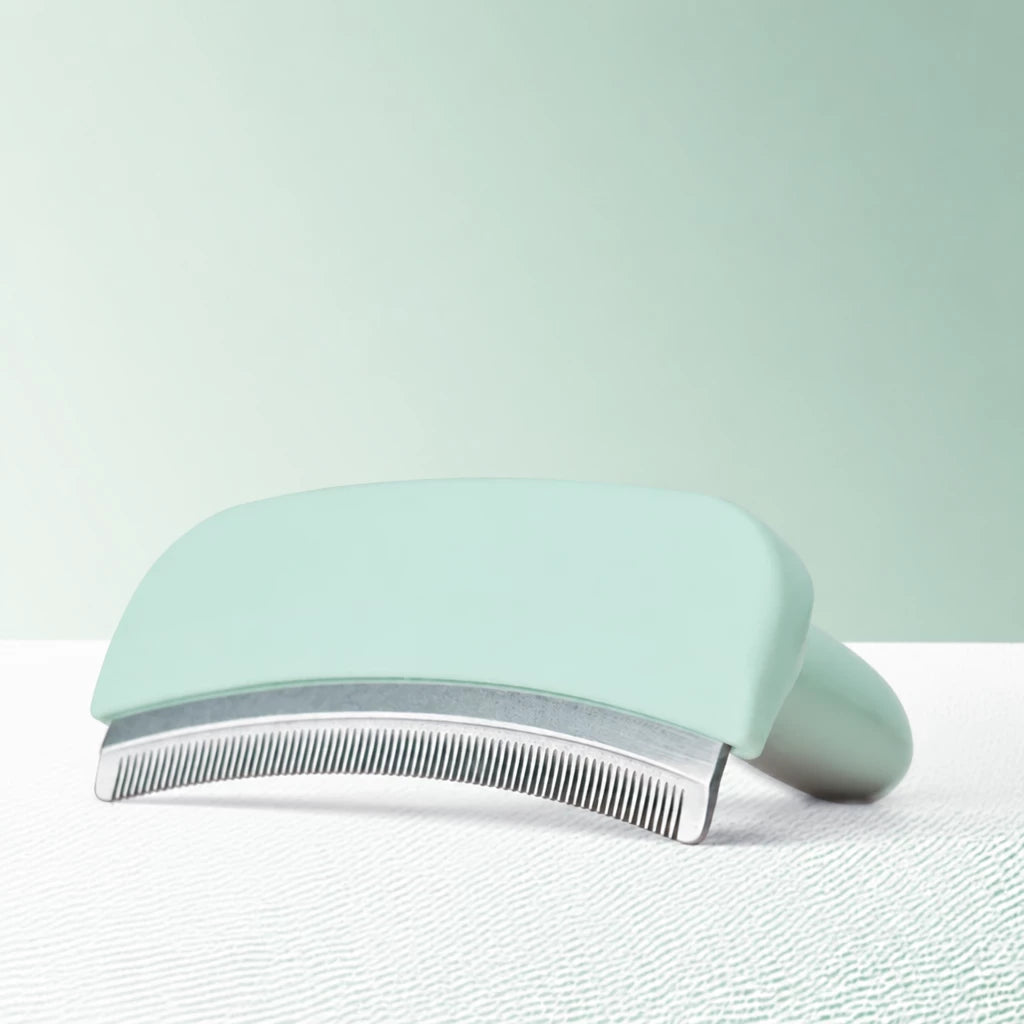 Curved Pet Deshedding Comb for Cats and Dogs