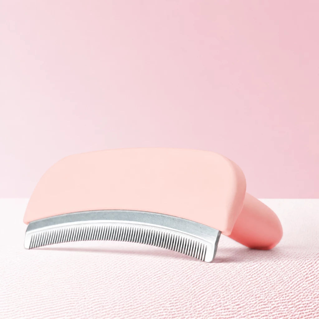 Curved Pet Deshedding Comb for Cats and Dogs