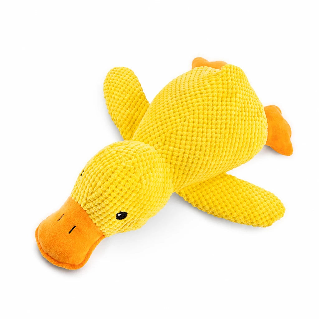 Duck Plush Cat Toy with Crinkle Paper and Catnip – Small or Large