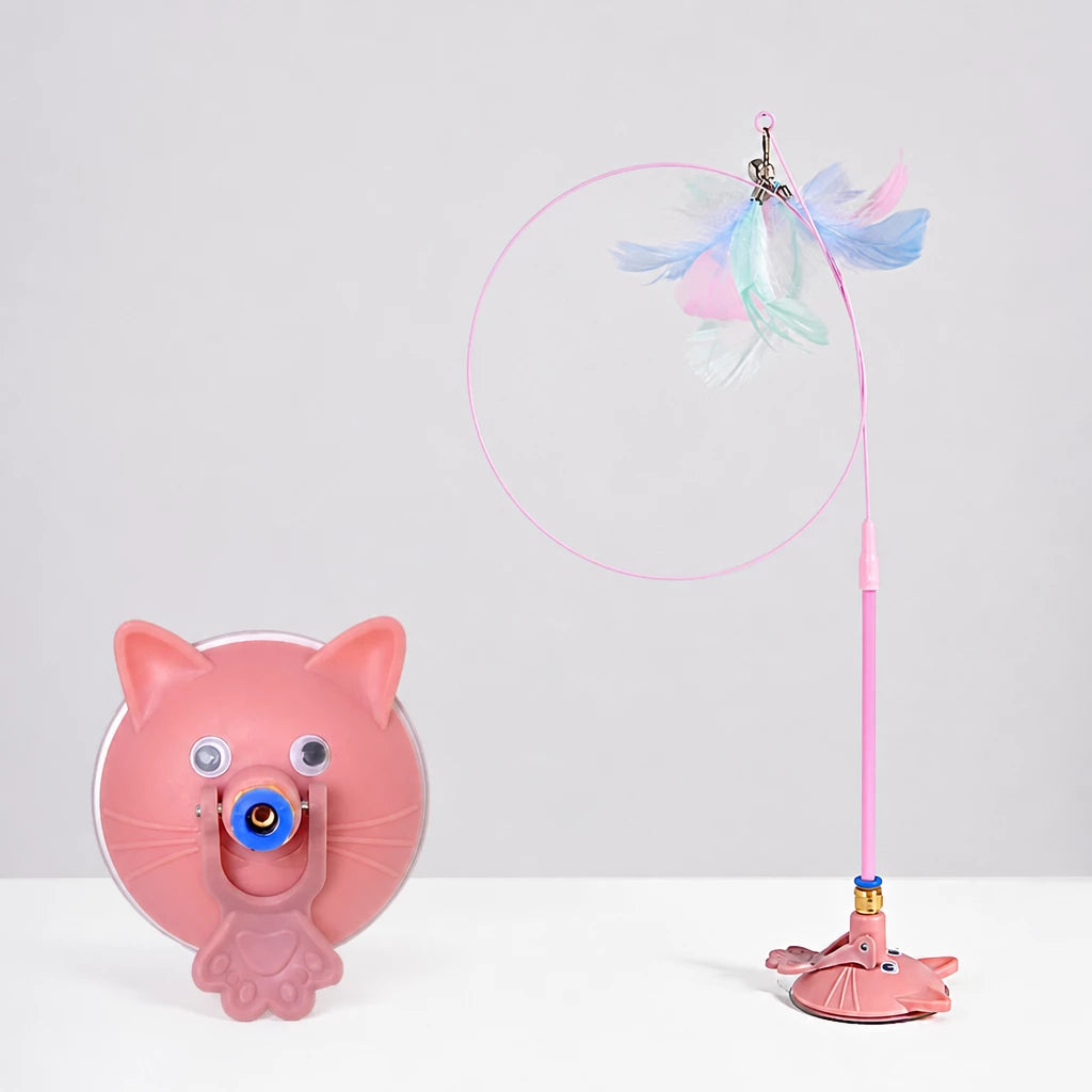 Suction Cup Cat Teaser Wand Toy