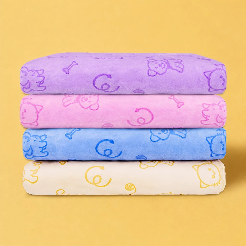 PVA Pet Bath Towel for Dogs and Cats
