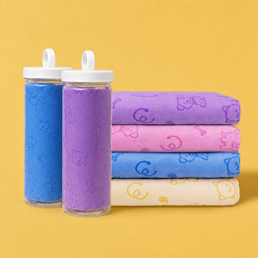 PVA Pet Bath Towel for Dogs and Cats