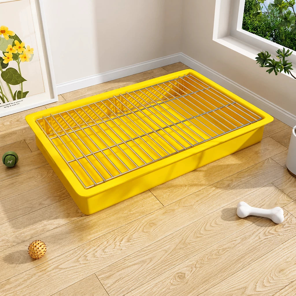 Plastic Dog Potty Tray with Grid Insert