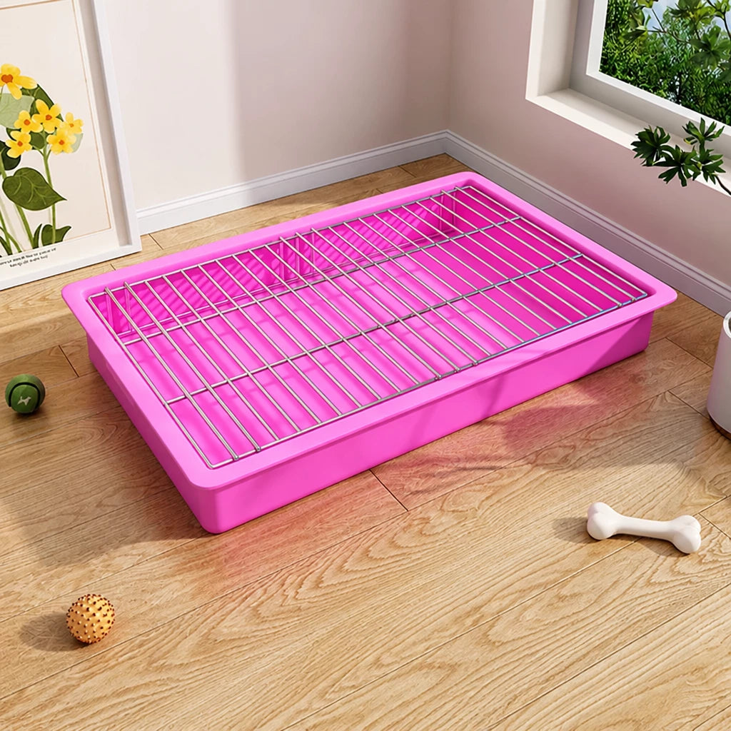 Plastic Dog Potty Tray with Grid Insert