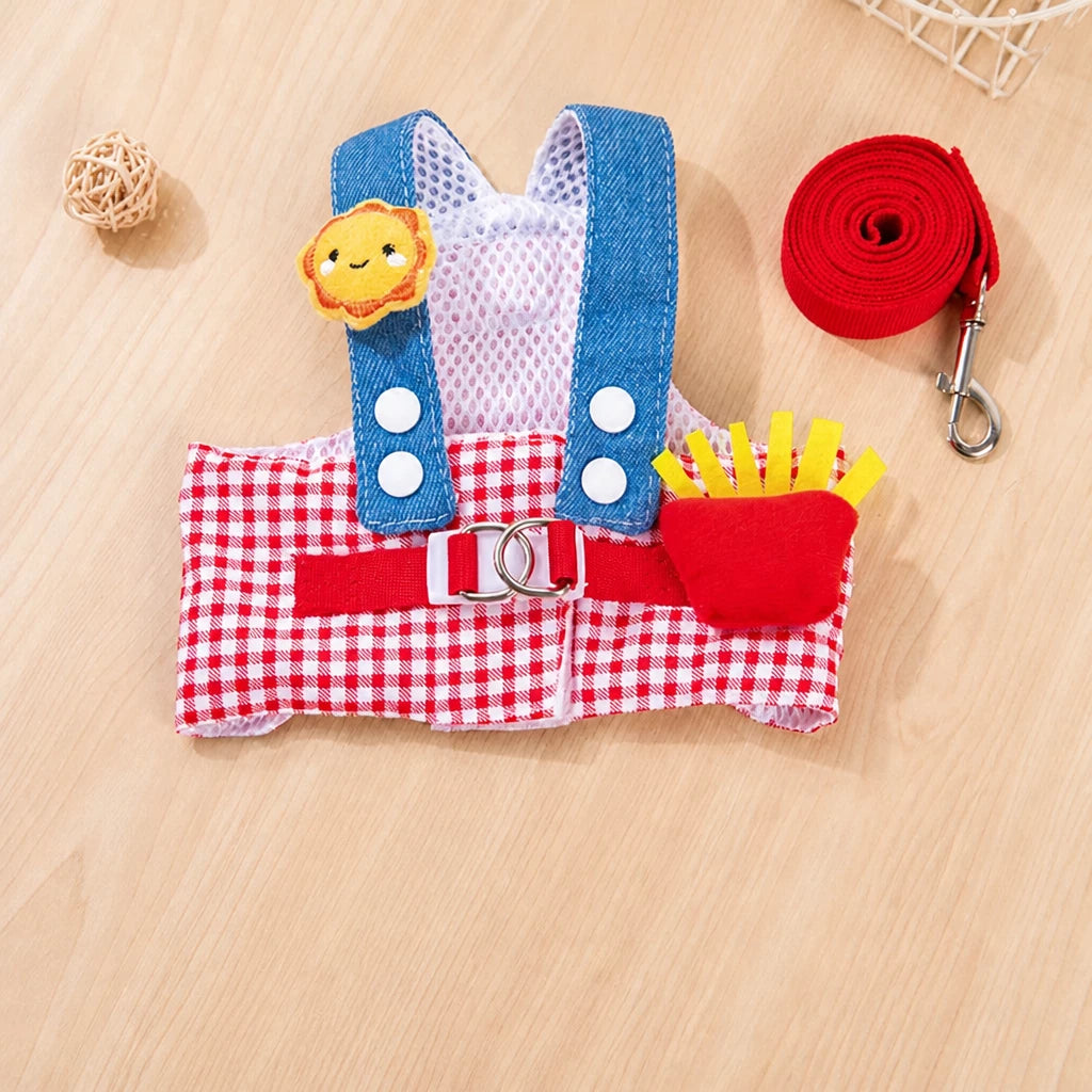 Pet Harness Vest, Leash & Hat Sets for Cats and Dogs