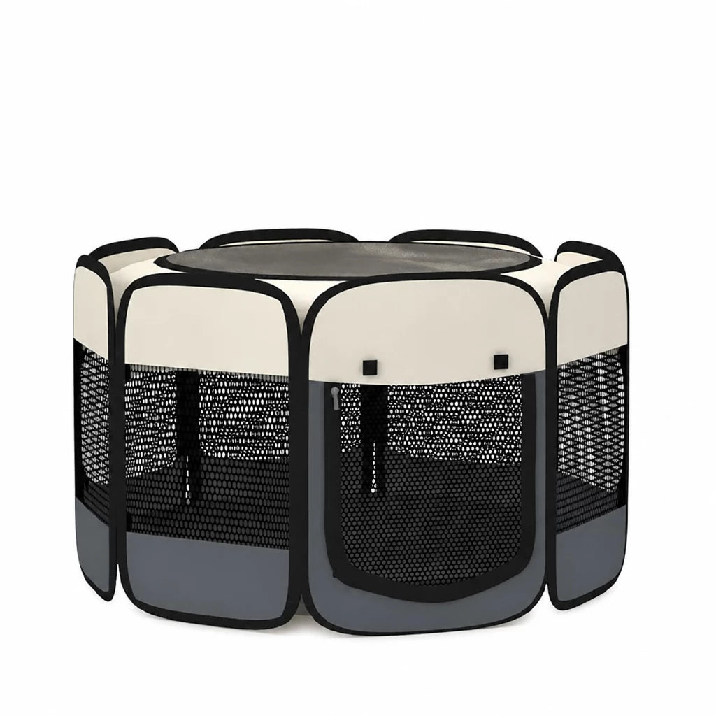 Foldable Enclosed Pet Bed for Cats and Dogs