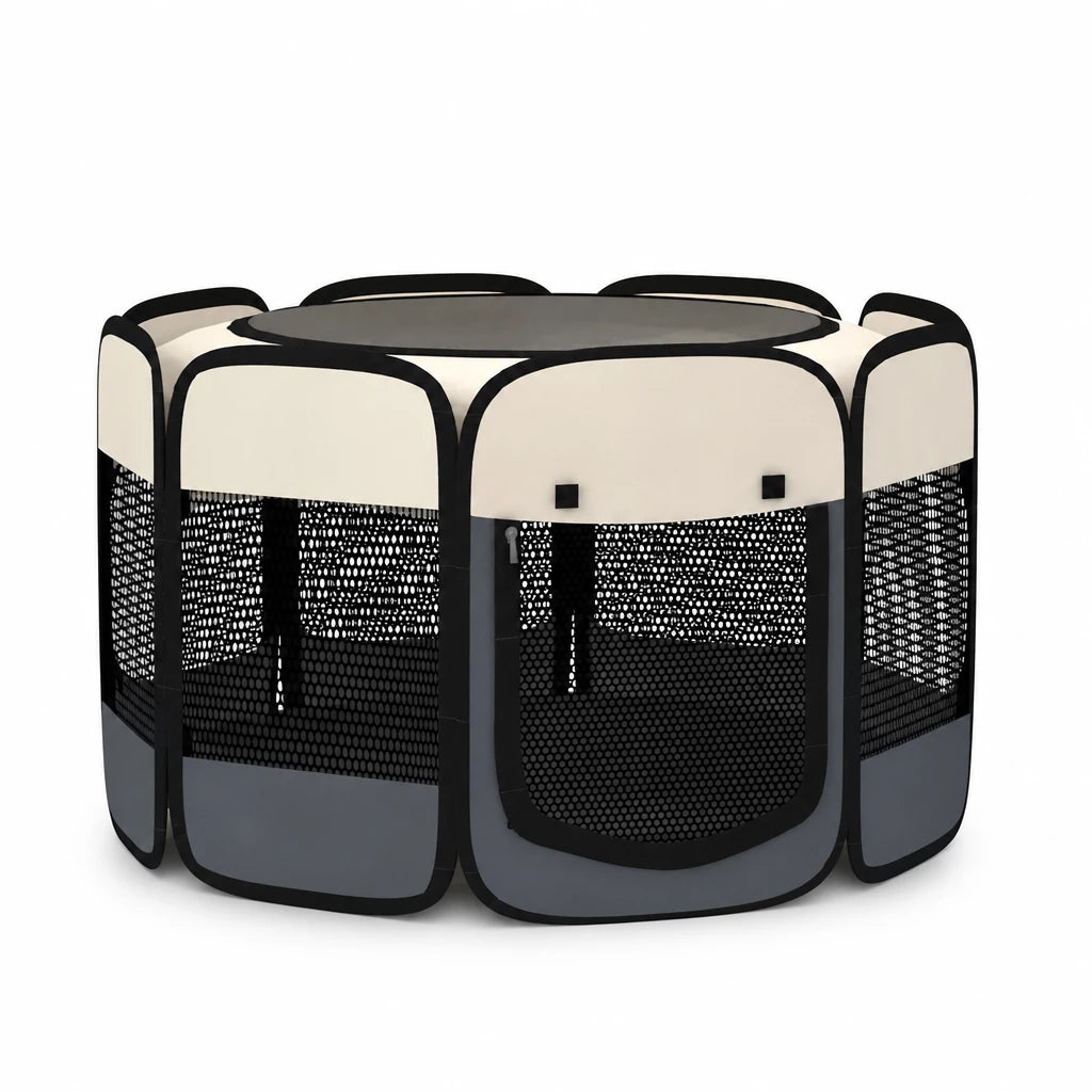 Foldable Enclosed Pet Bed for Cats and Dogs