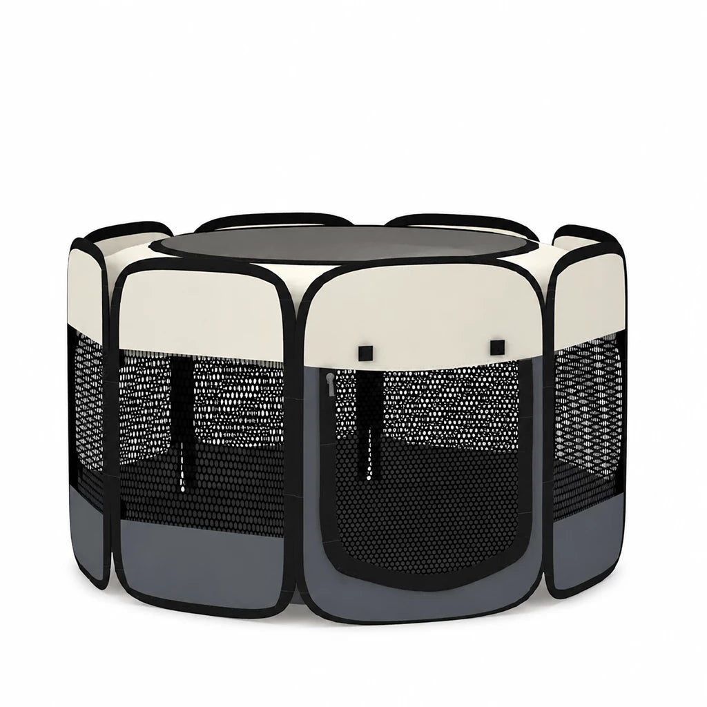 Foldable Enclosed Pet Bed for Cats and Dogs