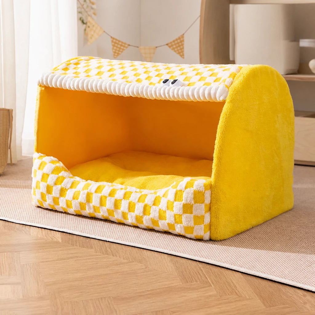 Covered Dog Bed