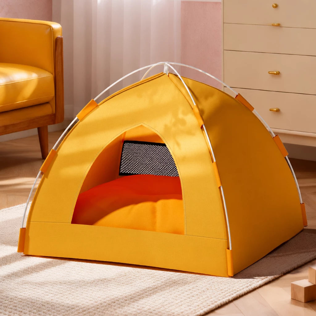 Year-Round Convertible Tent Bed for Cats and Small Dogs