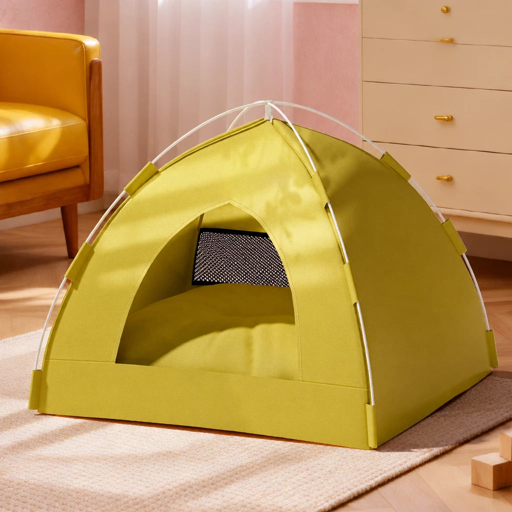 Year-Round Convertible Tent Bed for Cats and Small Dogs