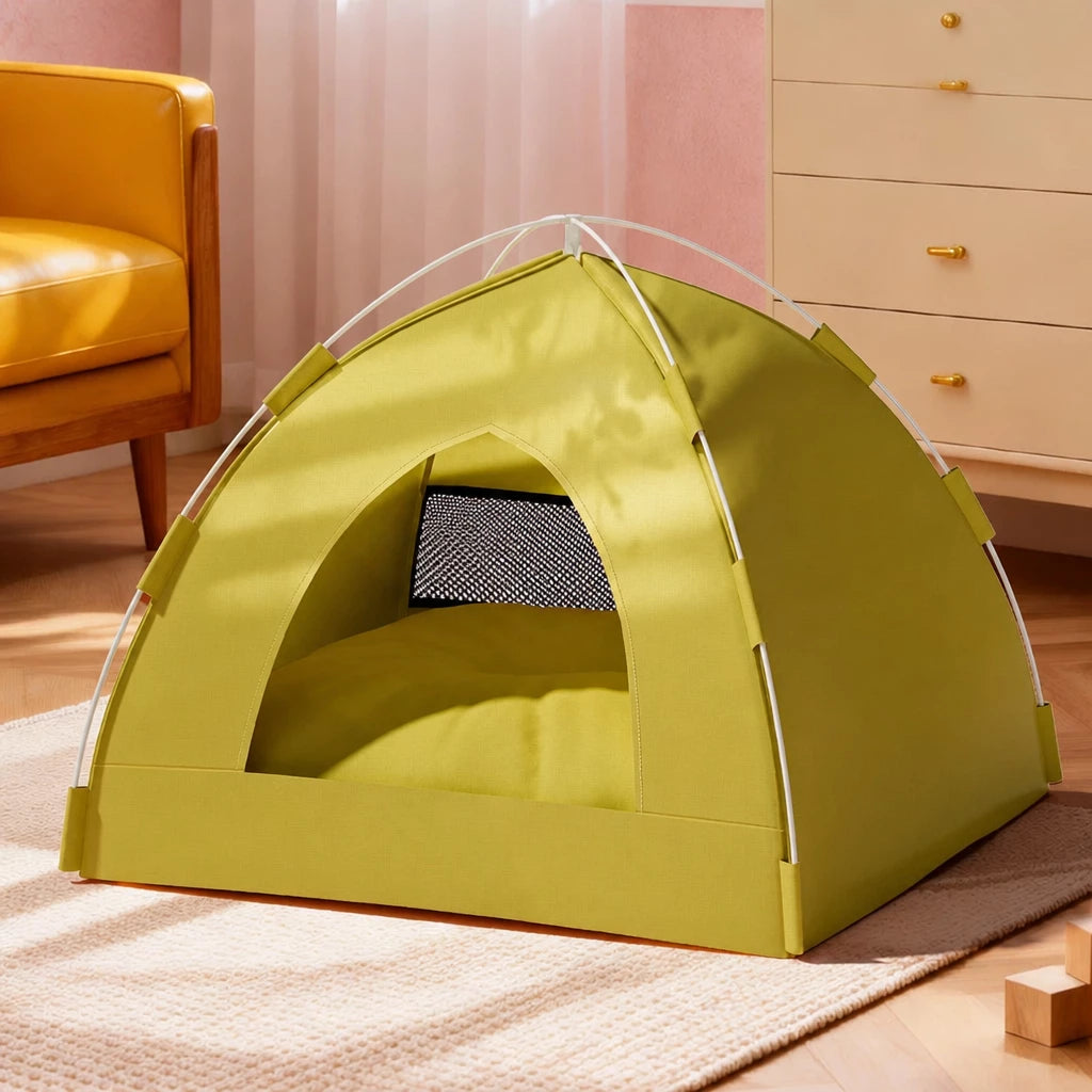 Year-Round Convertible Tent Bed for Cats and Small Dogs
