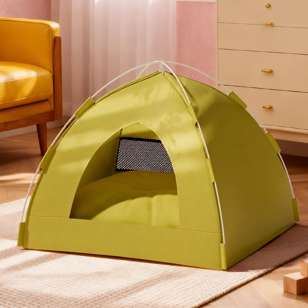 Year-Round Convertible Tent Bed for Cats and Small Dogs