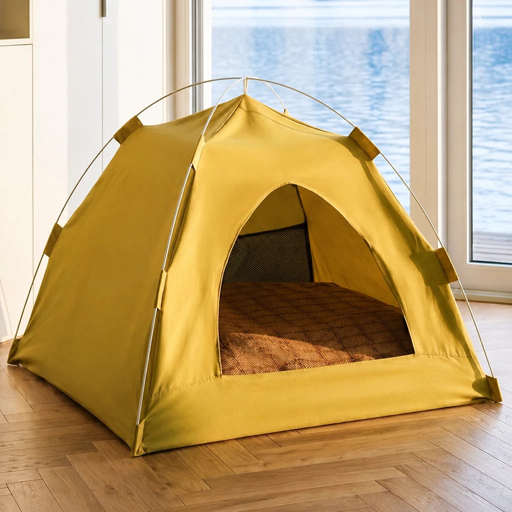 Year-Round Convertible Tent Bed for Cats and Small Dogs