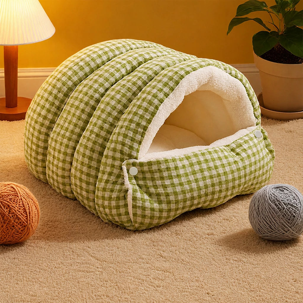 Semi-Enclosed Cat & Small Dog Bed